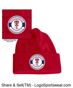 Red Winter Cap Design Zoom