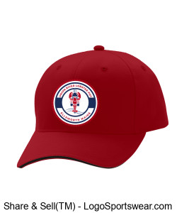 Red Baseball Hat Design Zoom